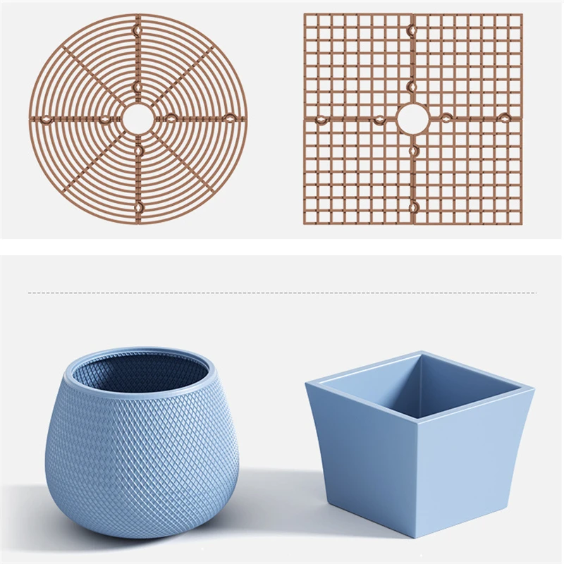 1PC Plant Pot Soil Guard With Nails Plant Pot Grid Flower Pot Cover Baby Safety Mouse Garden Home Plant Protector thumbnail 3