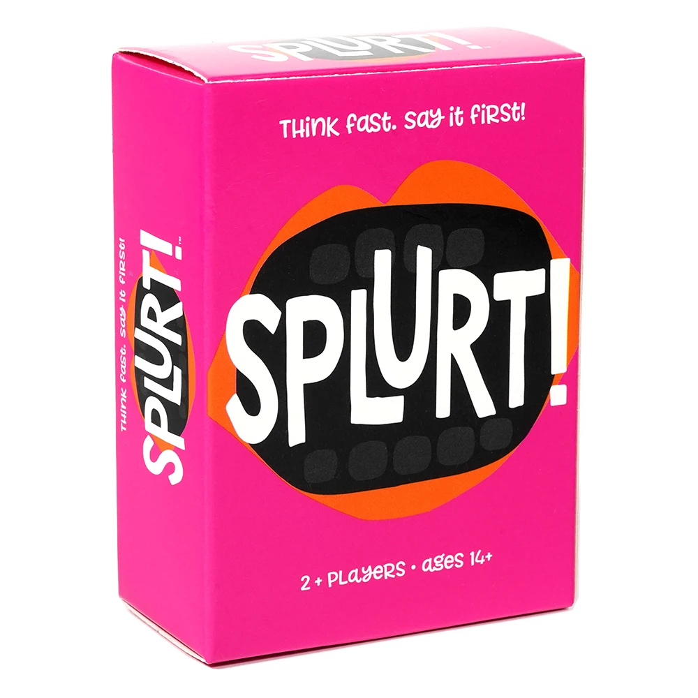 Splurt Card Game Splurt! Portable Party Card Game Think Fast Say it First!,Pink Board Game thumbnail 4