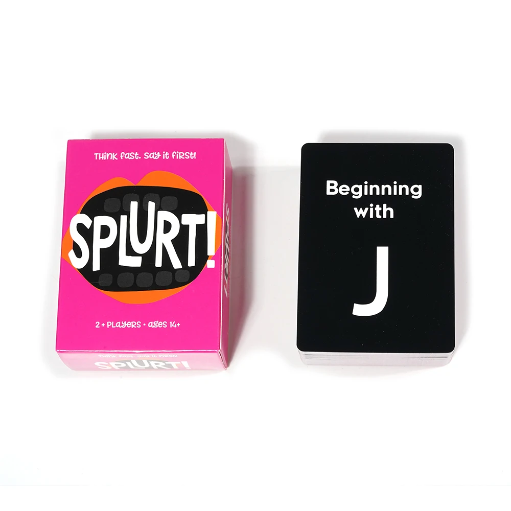 Splurt Card Game Splurt! Portable Party Card Game Think Fast Say it First!,Pink Board Game thumbnail 5