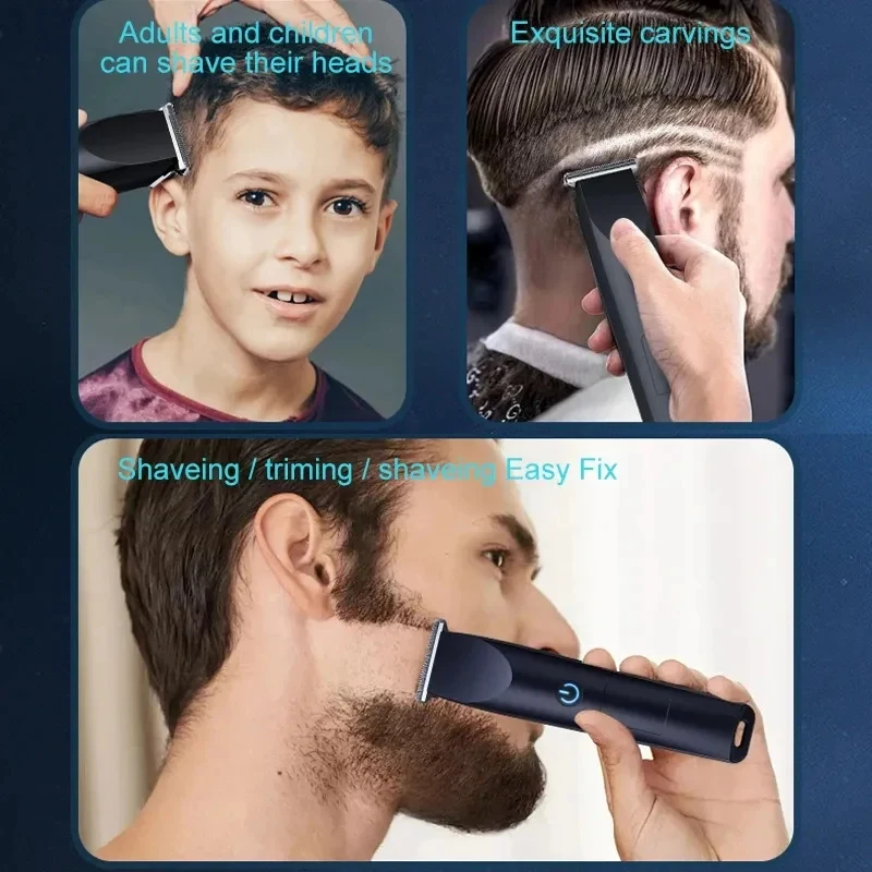 2026New Electric Hair Clipper Hair Trimmer for Men Body Groomer & Pubic Waterproof Hair Trimmer Replaceable Ceramic Blade thumbnail 4