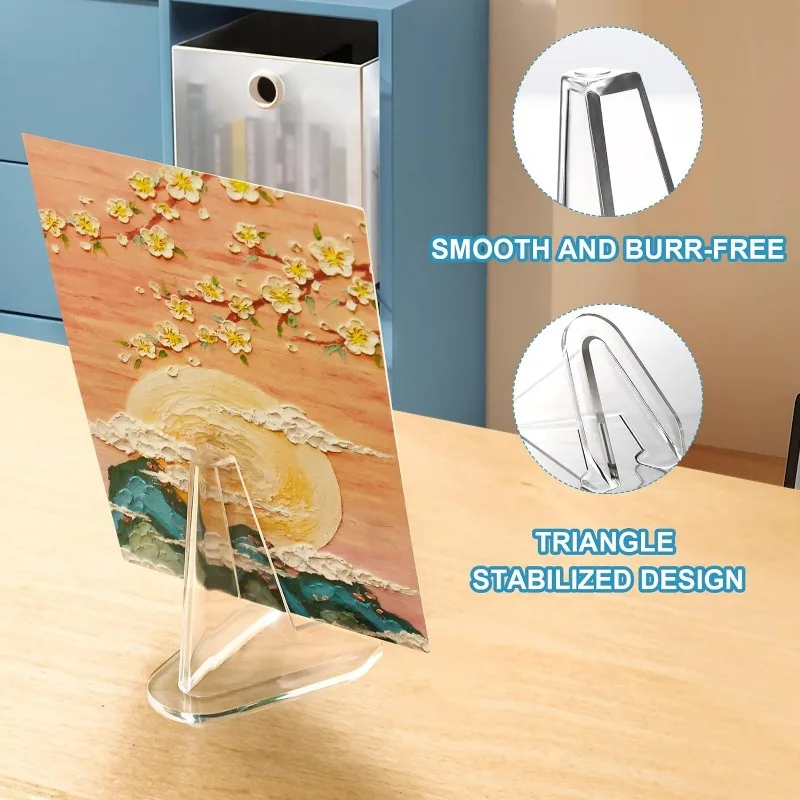 50/1pcs Transparent Acrylic Coin Display Stand Holders Small Easel Rack Card Commemorative Challenge Coin Capsule Holder Support thumbnail 3