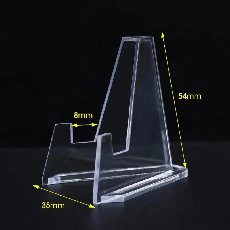 50/1pcs Transparent Acrylic Coin Display Stand Holders Small Easel Rack Card Commemorative Challenge Coin Capsule Holder Support thumbnail 6
