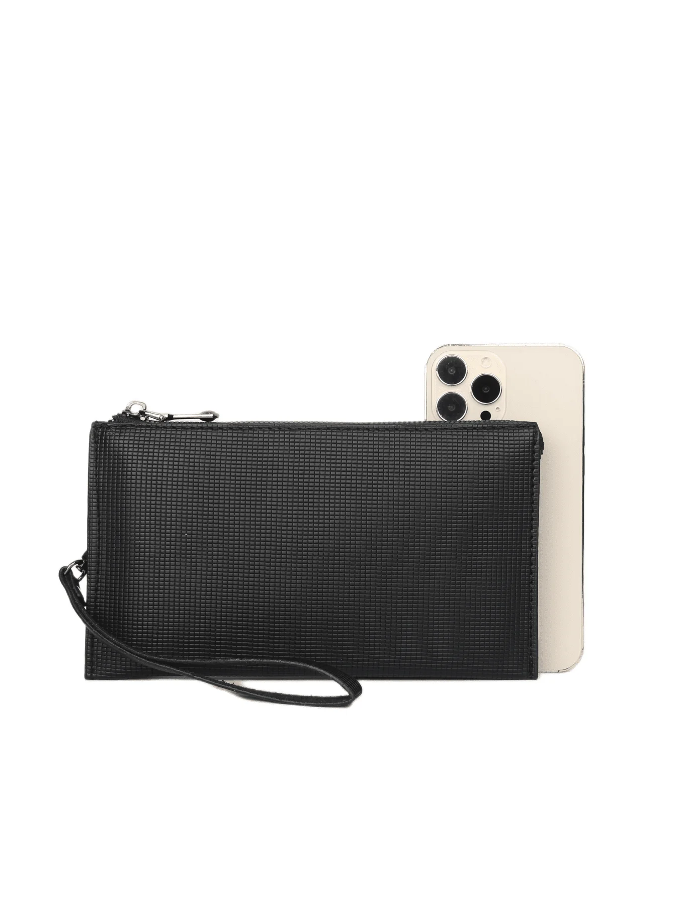 Simple Basic Large Capacity Clutch Bag Business Casual Outdoor Portable Dual Compartment Phone Bag Wristlet Bag Handbag Clutch thumbnail 2