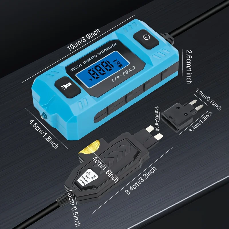 12V Range 0.01~19.99A Car Circuit Tester Current Test Fuse Diagnostic Tool Repair Detector Galvanometer Automotive Accessories thumbnail 4