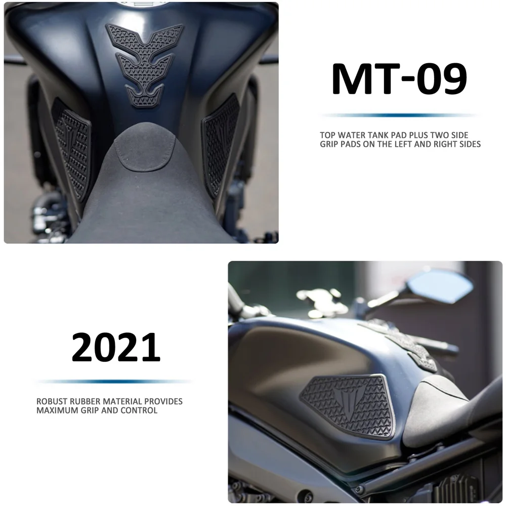FOR YAMHA MT09 MT-09 SP 2021 2022 2023 Motorcycle Side Fuel Tank pad Decal Gas Knee Grip Traction Pad Tank pad 3D Decal thumbnail 4