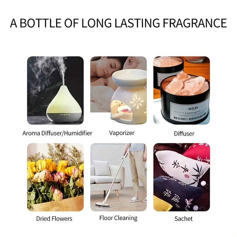 12 Kinds Of Organic Essential Oils, Aromatherapy Essential Oil Kit For Diffuser, Humidifiers, Aromatherapy, Candle Making(10ml) thumbnail 5