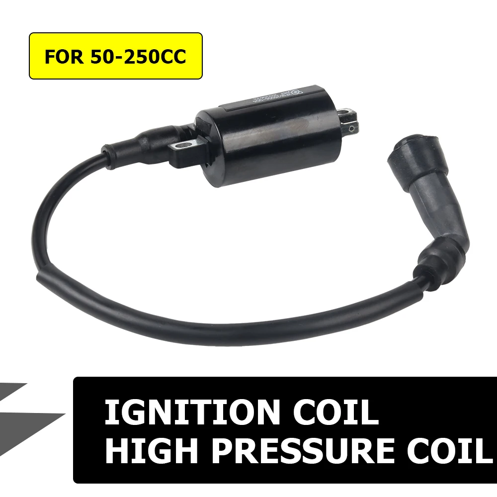 12V Motor Ignition Coil High Pressure Coil For 50cc 70cc 110cc 125cc 150cc 200cc 250cc ATV Scooter Quad Dirt Bike Motor Parts