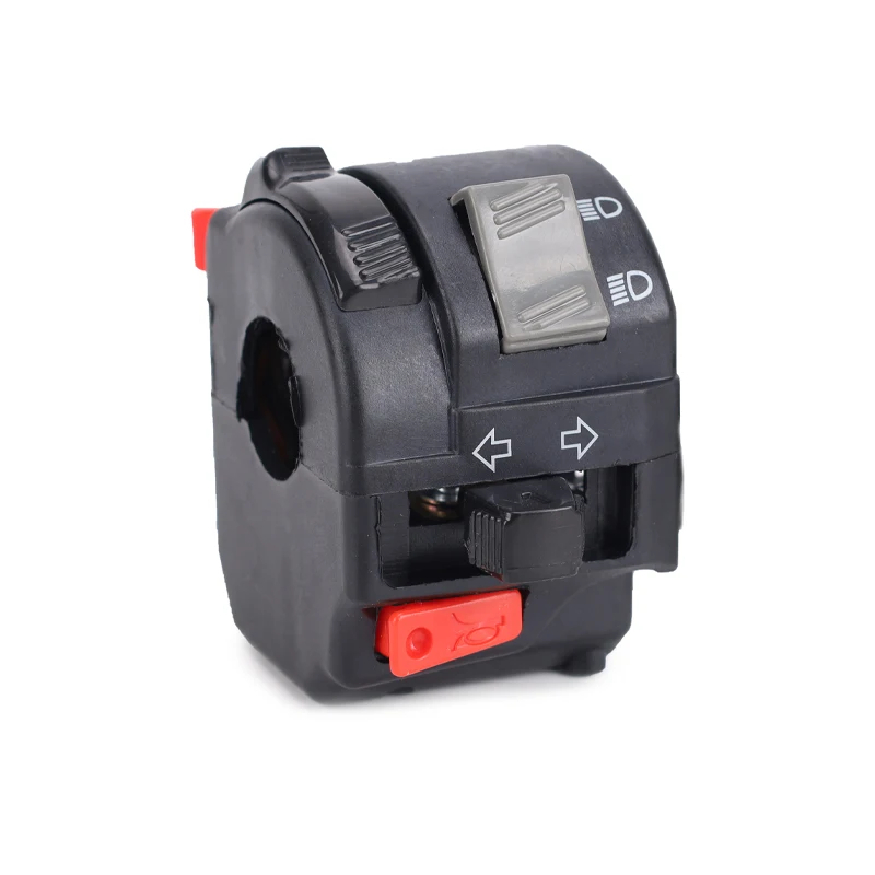 7/8" 22mm Left Handlebar Control Switch Button Motorcycle Headlight Fog Light Turn Signal For HONDA YAMAHA RXK125 YBR 125 SUZUKI thumbnail 5