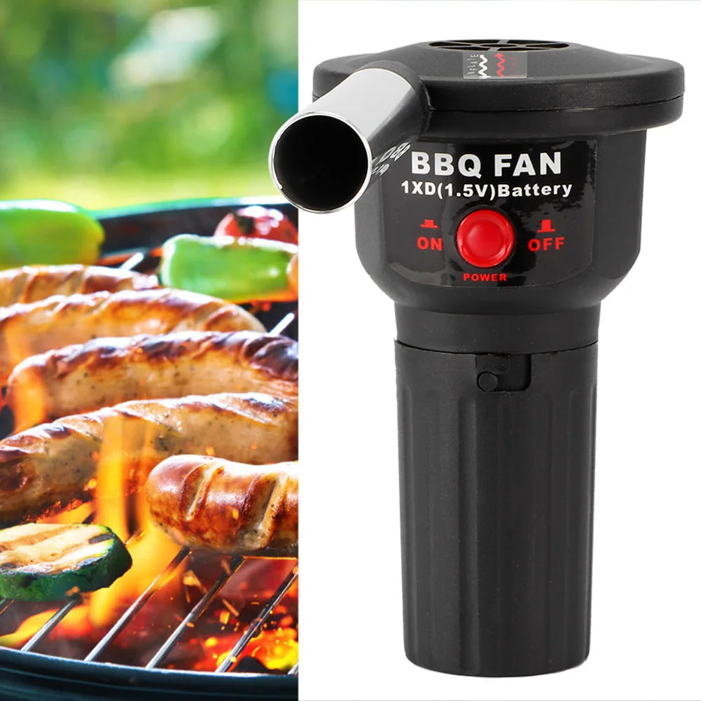 Portable Handheld BBQ Fan Electric Air Blower for Outdoor Picnic Camping Grill Barbecue Cooking Stove Tool thumbnail 3