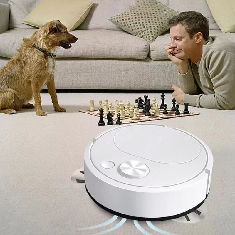NEW USB Sweeping Robot Vacuum Cleaner Mopping 3 In 1 Smart Wireless 1500Pa Dragging Cleaning Sweep Floor for Home Office thumbnail 2