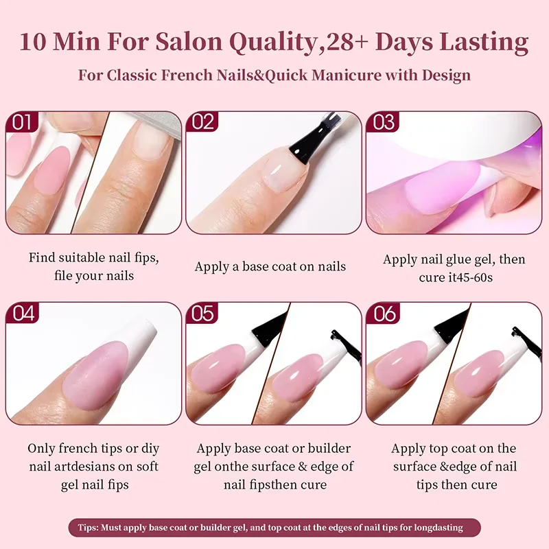 150Pcs/Box Acrylic Press on Nails Full Cover Fake False Tips Soft Gel Extension T-shaped Oval Capsule Almond Sculpted Salon DIY thumbnail 6
