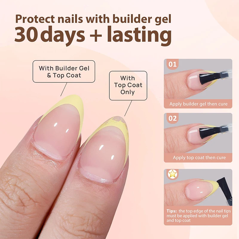 150Pcs/Box Acrylic Press on Nails Full Cover Fake False Tips Soft Gel Extension T-shaped Oval Capsule Almond Sculpted Salon DIY thumbnail 4