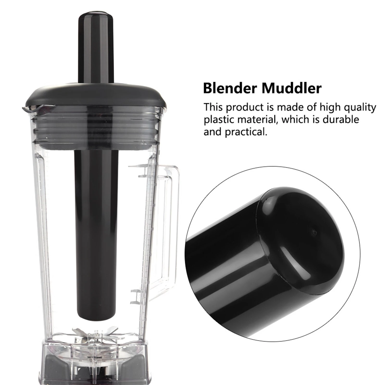 Cooking Machine Accessories General Blender Tamper Plastic Muddler for Blender Mixer 24cm thumbnail 2