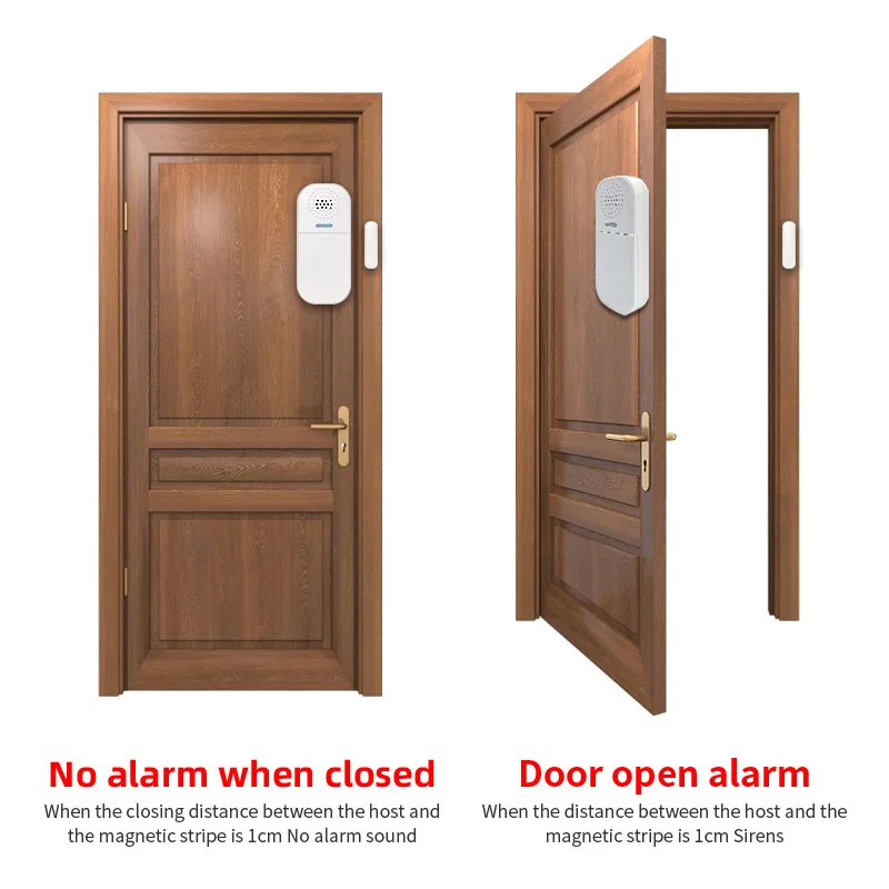 130DB Wireless Door/Window Entry Security Burglar Sensor Alarm Magnetic Smart Home Garage System Remote Control Led thumbnail 3