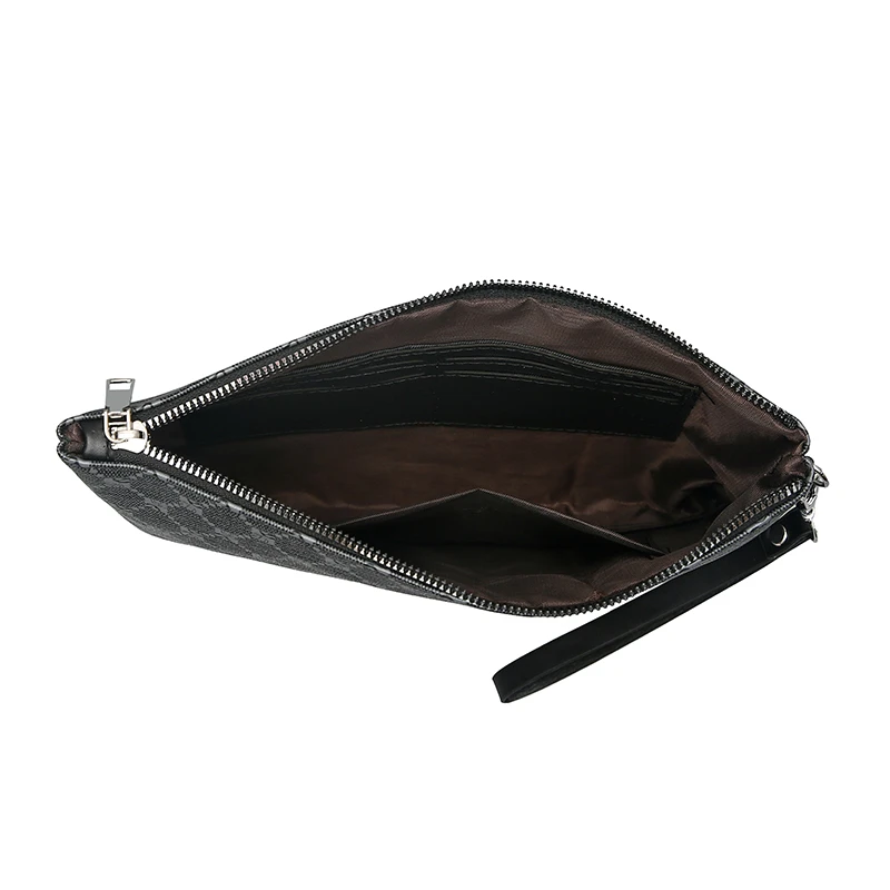 Fashion Business Men Day Clutch Bag High Quality PU Leather Male Money Handbag Casual Men's Cardholder Case Pouch Bag thumbnail 2