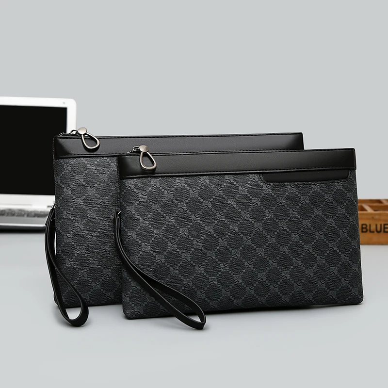 Luxury Designer Business Men Day Clutch High Quality PU Leather Money Pouch Bag Casual Male Cardholder Case Phone Handbag thumbnail 3