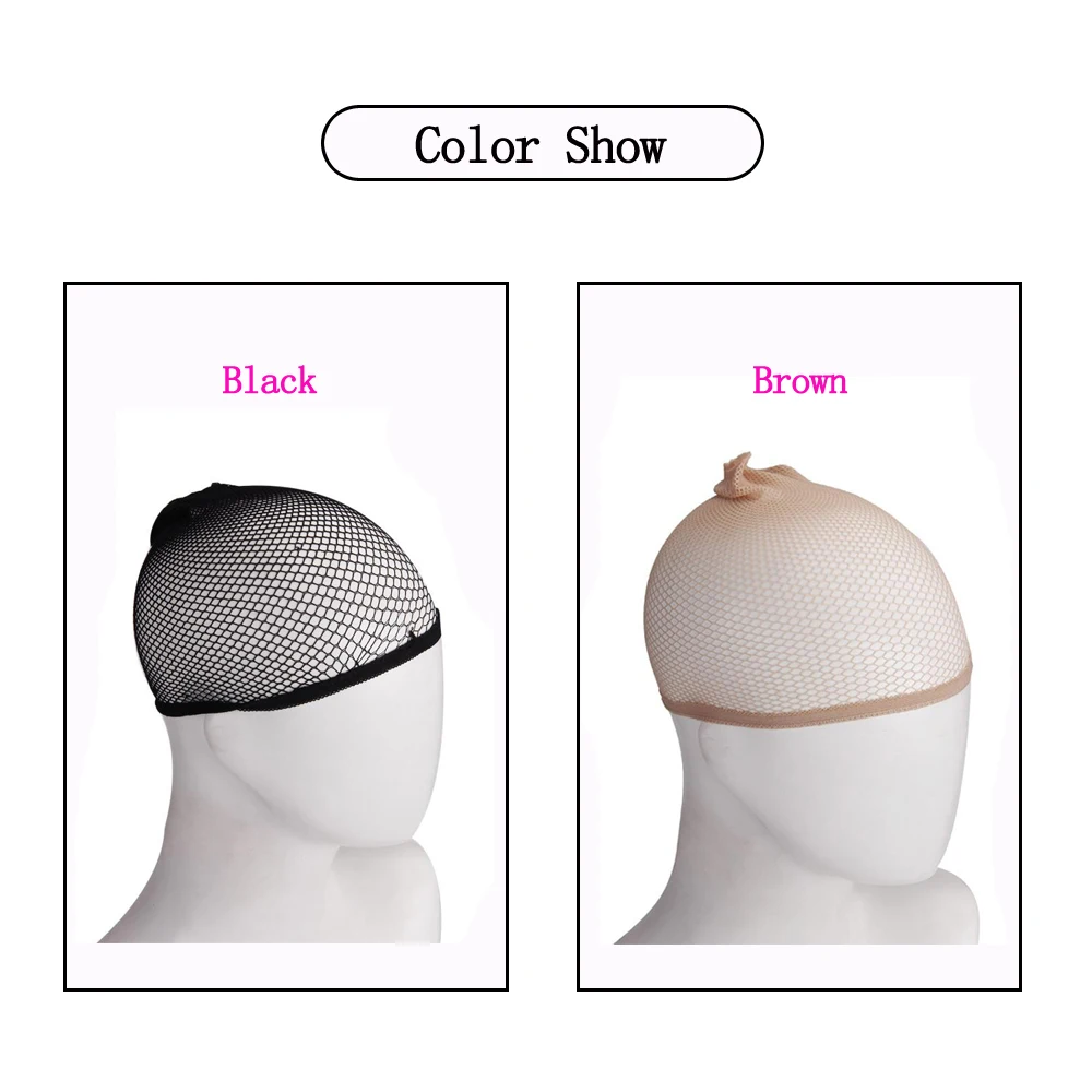 Top Open Women Hairnets Hair Style Hair Wigs Nylon Stretch Weaving Mesh Net Fishnet Ladies Stocking Making Mesh Wig Liner Cap thumbnail 2