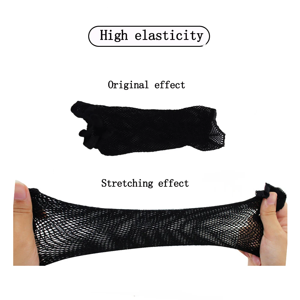 Top Open Women Hairnets Hair Style Hair Wigs Nylon Stretch Weaving Mesh Net Fishnet Ladies Stocking Making Mesh Wig Liner Cap thumbnail 3