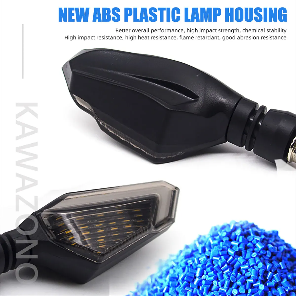 Universal Motorcycle Turn Signals Amber Blinkers Indicators Super Bright Motorbike Lamp Flashers Signal Tail Light Scooter Acces thumbnail 4