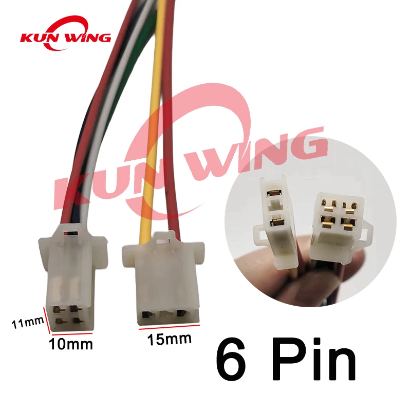 5 Pin 6 Pin Motorcycle Ignition Coil CDI Electric Cable Wire Harness Plug Head for GY6 50 125 150 ZJ125 CG125 Motorcycle Parts thumbnail 3