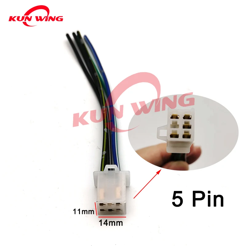 5 Pin 6 Pin Motorcycle Ignition Coil CDI Electric Cable Wire Harness Plug Head for GY6 50 125 150 ZJ125 CG125 Motorcycle Parts thumbnail 2