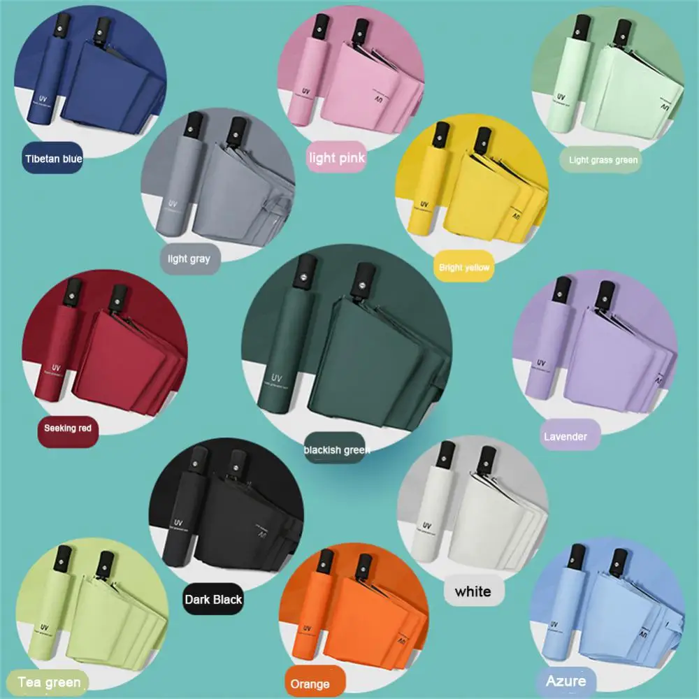 10-bone Fully Automatic Large Umbrella Windproof Double Layer Resistant Rain Sun Shade Dual-purpose Umbrellas For Business Using thumbnail 5
