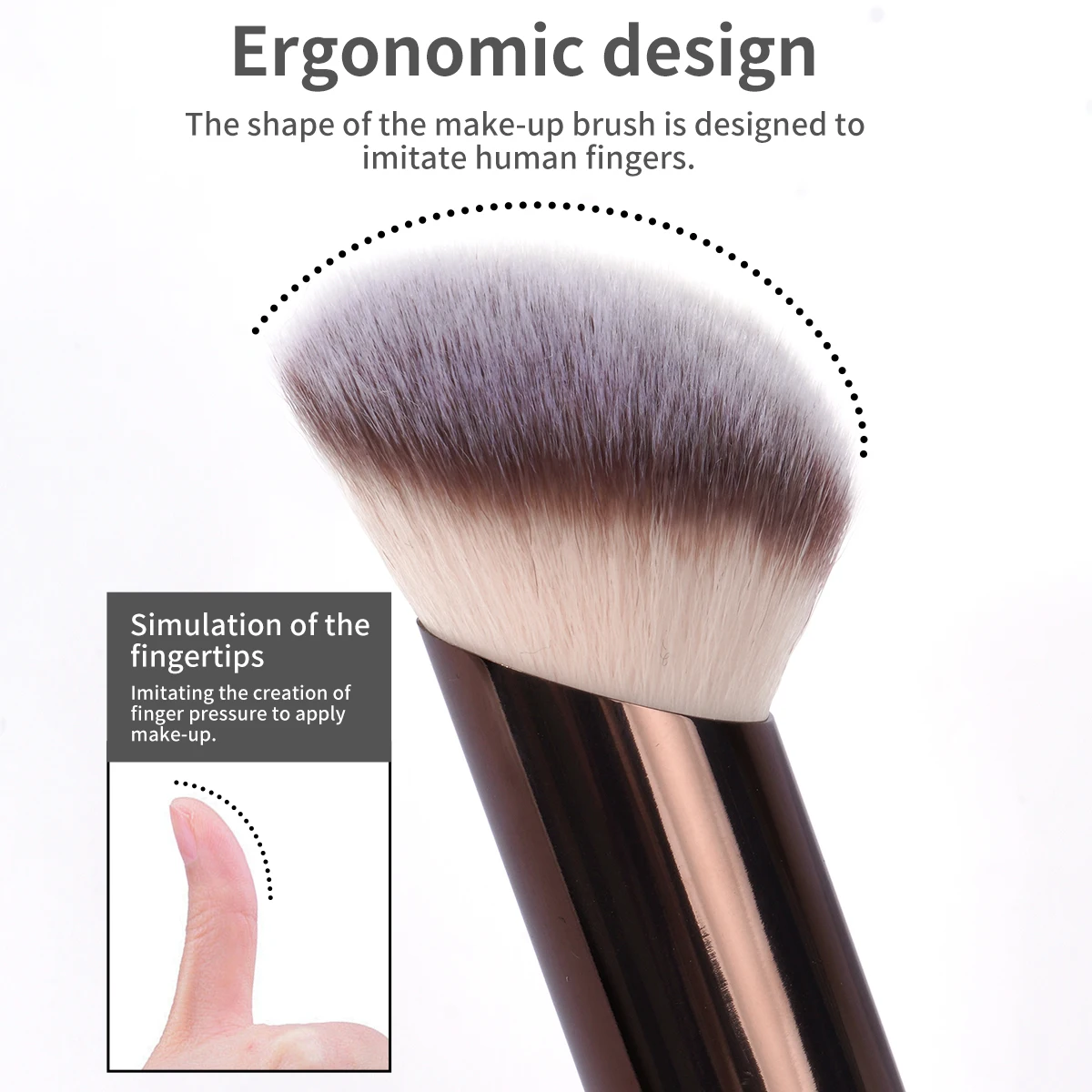 MAANGE Makeup Brushes Double Head Foundation Powder Concealer Blusher Bronzer Makeup Brush Soft Fiber Hair Cosmetic Beauty Tools thumbnail 6