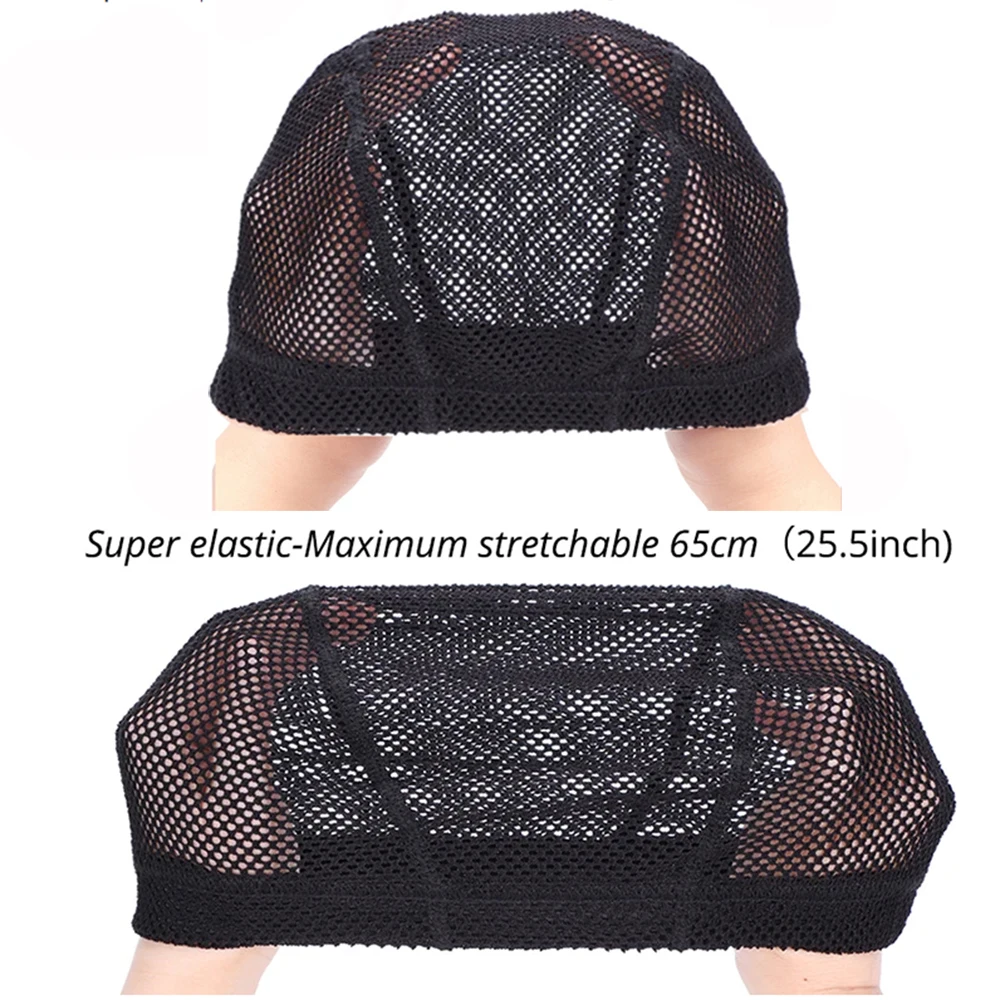 Elastic glueless wig caps for wig making Easier Sew In Hair Stretchable Weaving Cap Glueless Hair Net Wig Liner thumbnail 3