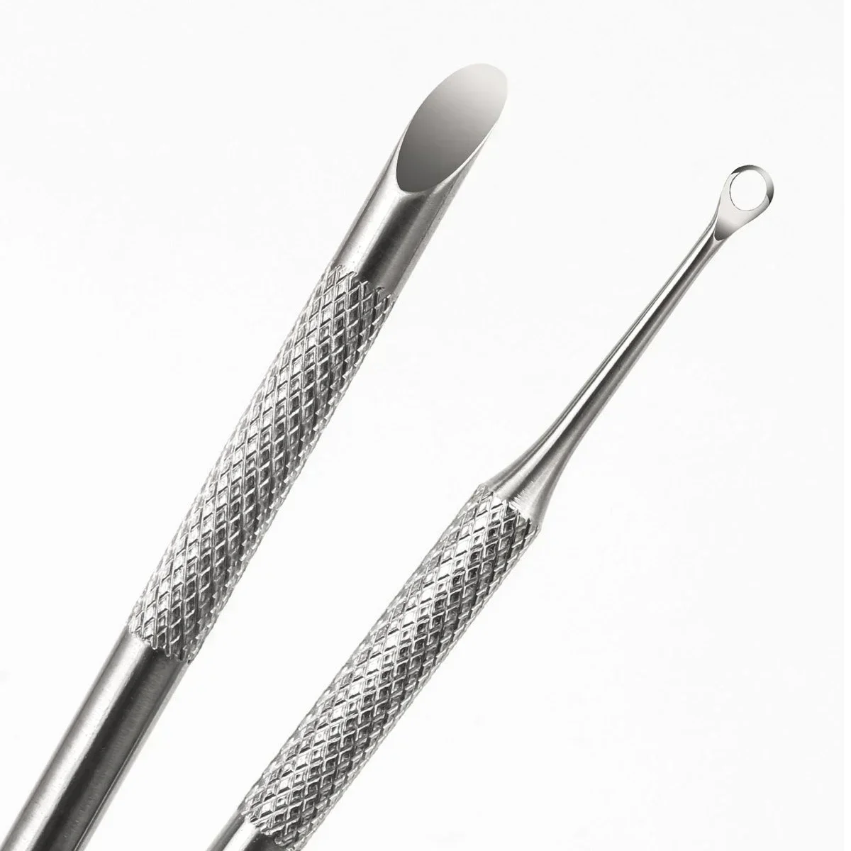 Double-ended Stainless Steel Remover Manicure Sticks Tool Bevelled Nail Grinding File Circle Beveled Head Cuticle Pusher thumbnail 2