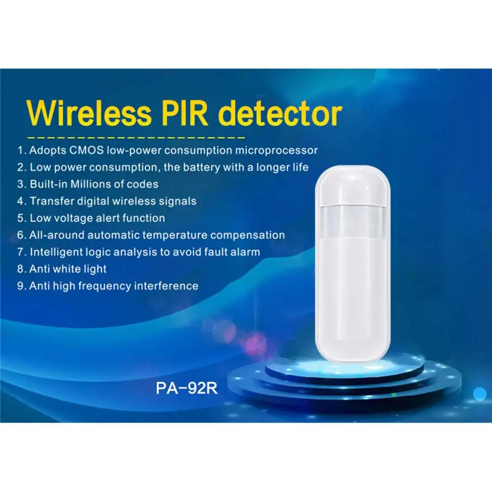 PGST Motion Detector 433MHz PIR Motion Sensor eV1527 for Smart Home Alarm System Wireless Infrared Motion Detector Security thumbnail 3