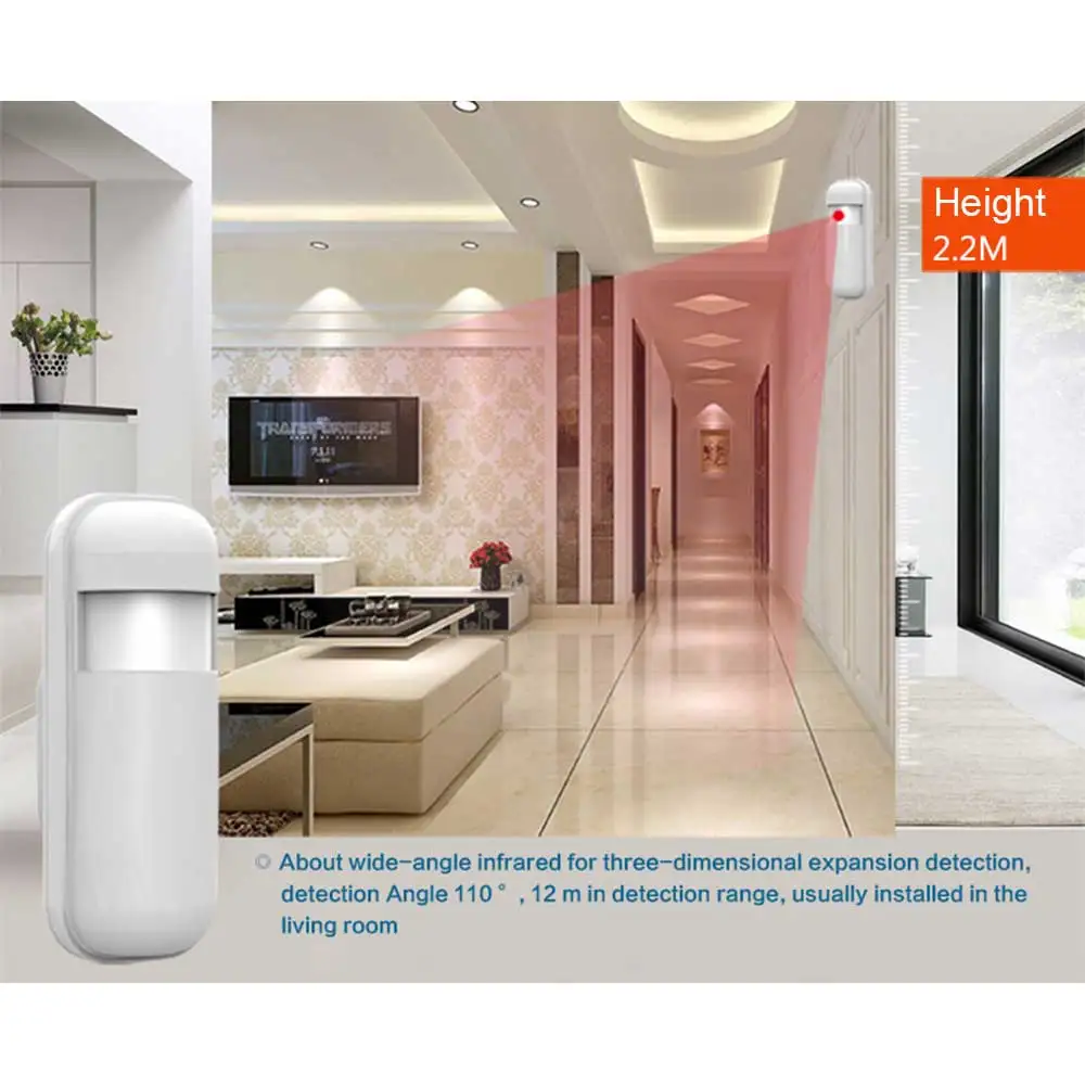 PGST Motion Detector 433MHz PIR Motion Sensor eV1527 for Smart Home Alarm System Wireless Infrared Motion Detector Security thumbnail 5