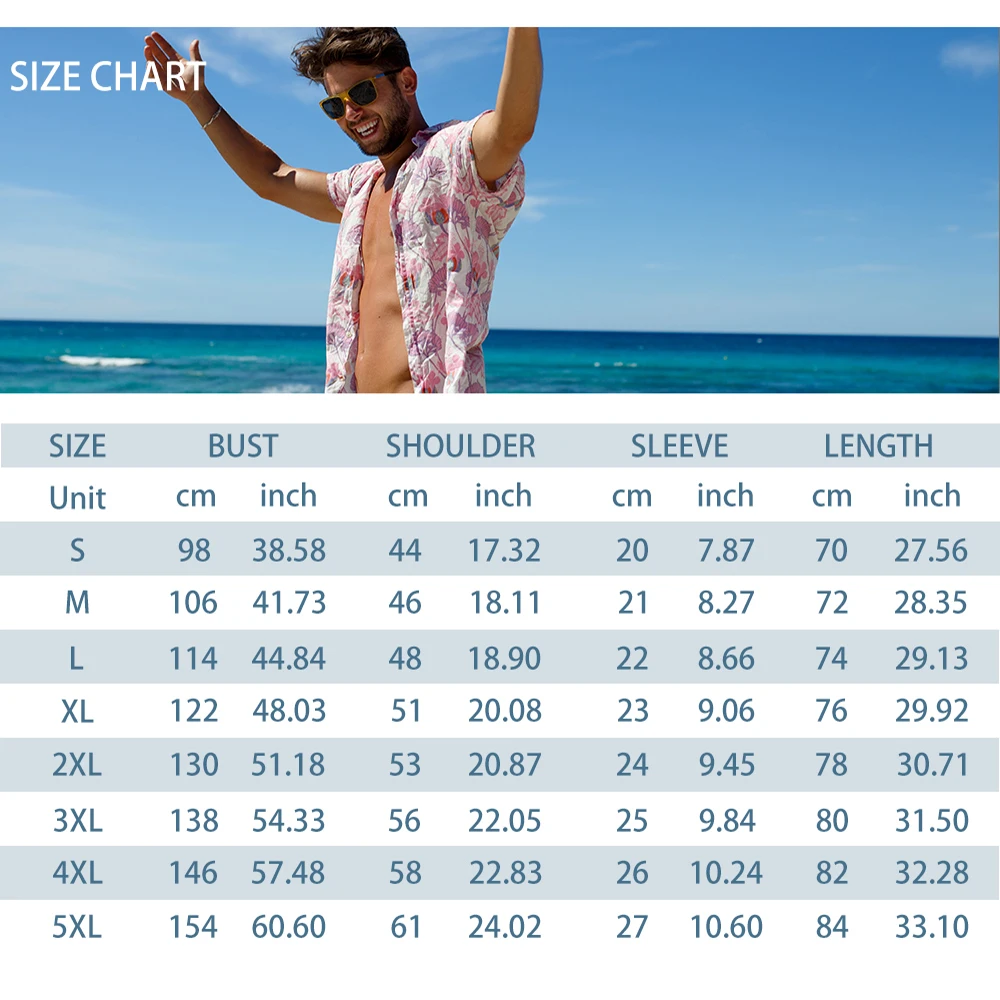 Men's Summer Shirt Vintage Patchwork Printed Button Lapel Short Sleeve Shirt Tropical Vacation T Shirt Fashion Soft Men Clothing thumbnail 6
