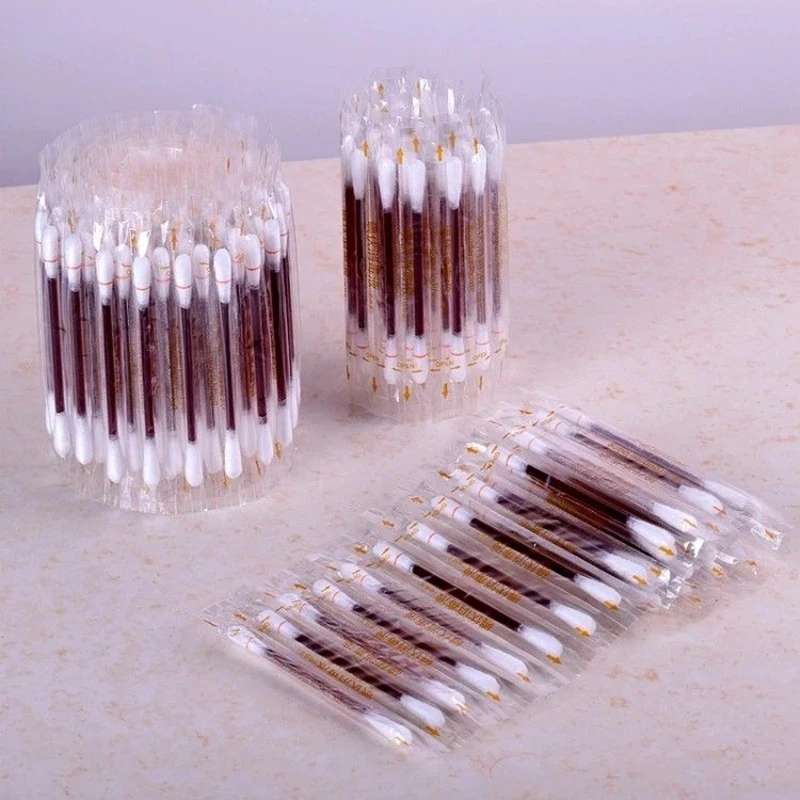 50-500PCS-/Lot Medical Alcohol Disposable Emergency Cotton Stick Iodine Disinfected Swab First Aid for Children Adults Baby thumbnail 6