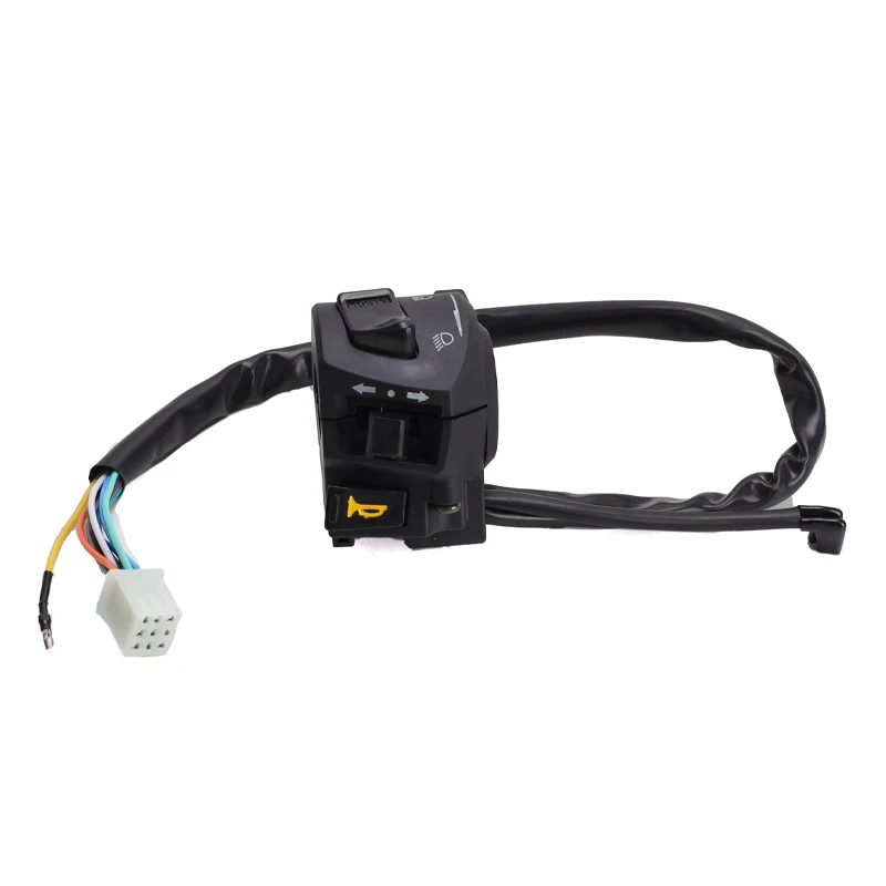 8inch Universal Motorcycle Handle Bar Switches With Choke Horn Turn Signal Headlight Electric Start Handlebar Controller Switch thumbnail 6