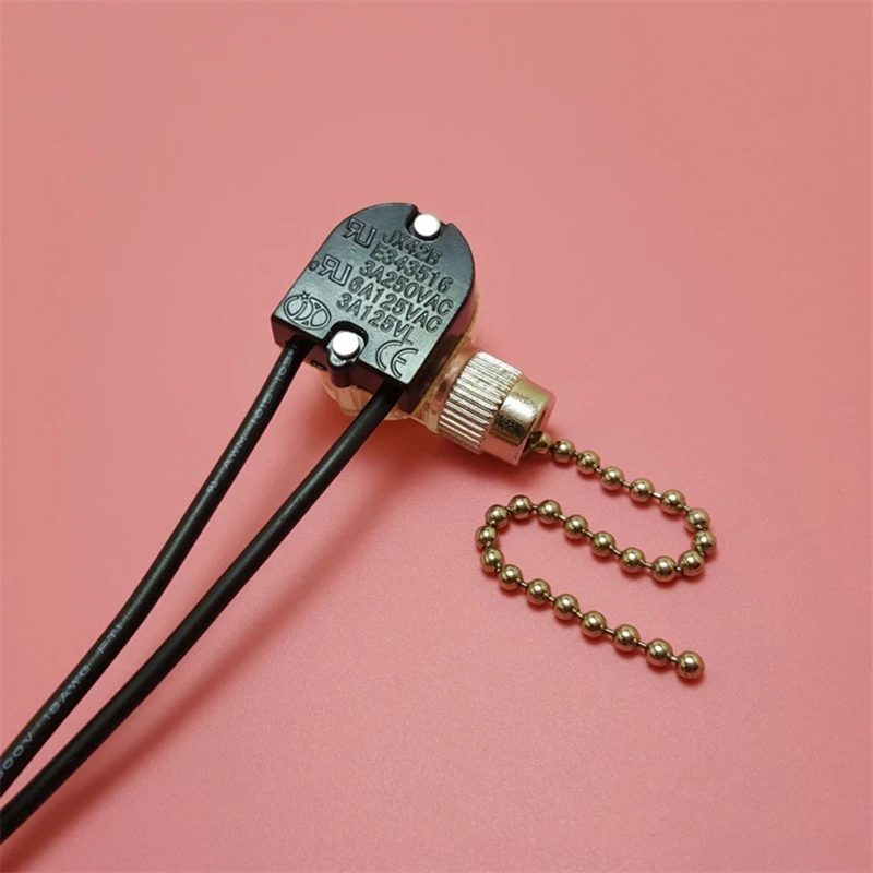 JX42B 250V DIY Wall Light Pull Chain Cord Controller Switch for Ceiling Fan Lamp Drop Shipping thumbnail 4