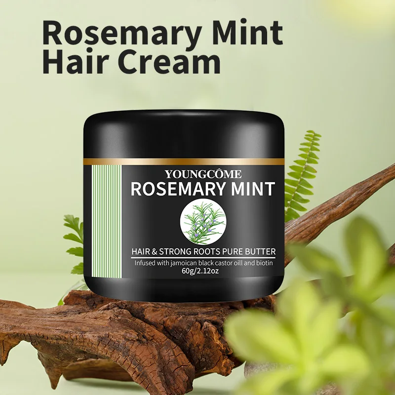 Rosemary Mint Hair Conditioning Cream Soft Smooth Improves Frizz Prevents Hair Loss Hair Care Scalp Treatment Anti Dandruff thumbnail 2