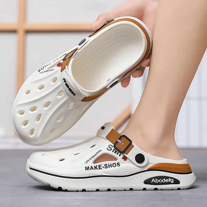 Sandals Men Beach Slippers Thick Sole Anti-Slip Sandals Water Shoes for Women Classic Mules Sneakers Sandal Outdoor thumbnail 3