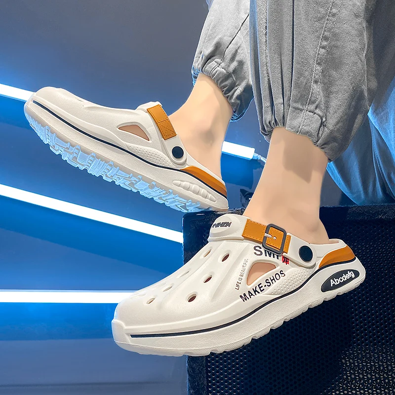 Sandals Men Beach Slippers Thick Sole Anti-Slip Sandals Water Shoes for Women Classic Mules Sneakers Sandal Outdoor thumbnail 6