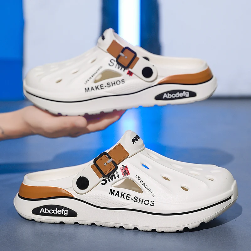 Sandals Men Beach Slippers Thick Sole Anti-Slip Sandals Water Shoes for Women Classic Mules Sneakers Sandal Outdoor thumbnail 2