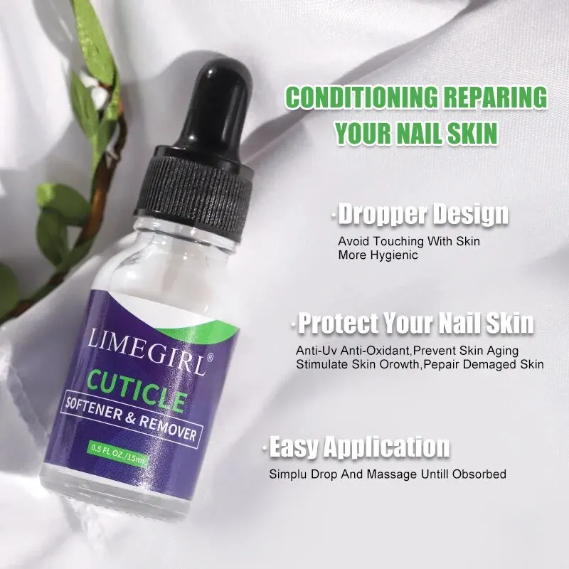 15ML Nail Soften Oil Cuticle Remover for Gel Overgrown Cuticles Soften Eliminating Exfoliant for Nails Manicure Pedicure thumbnail 4