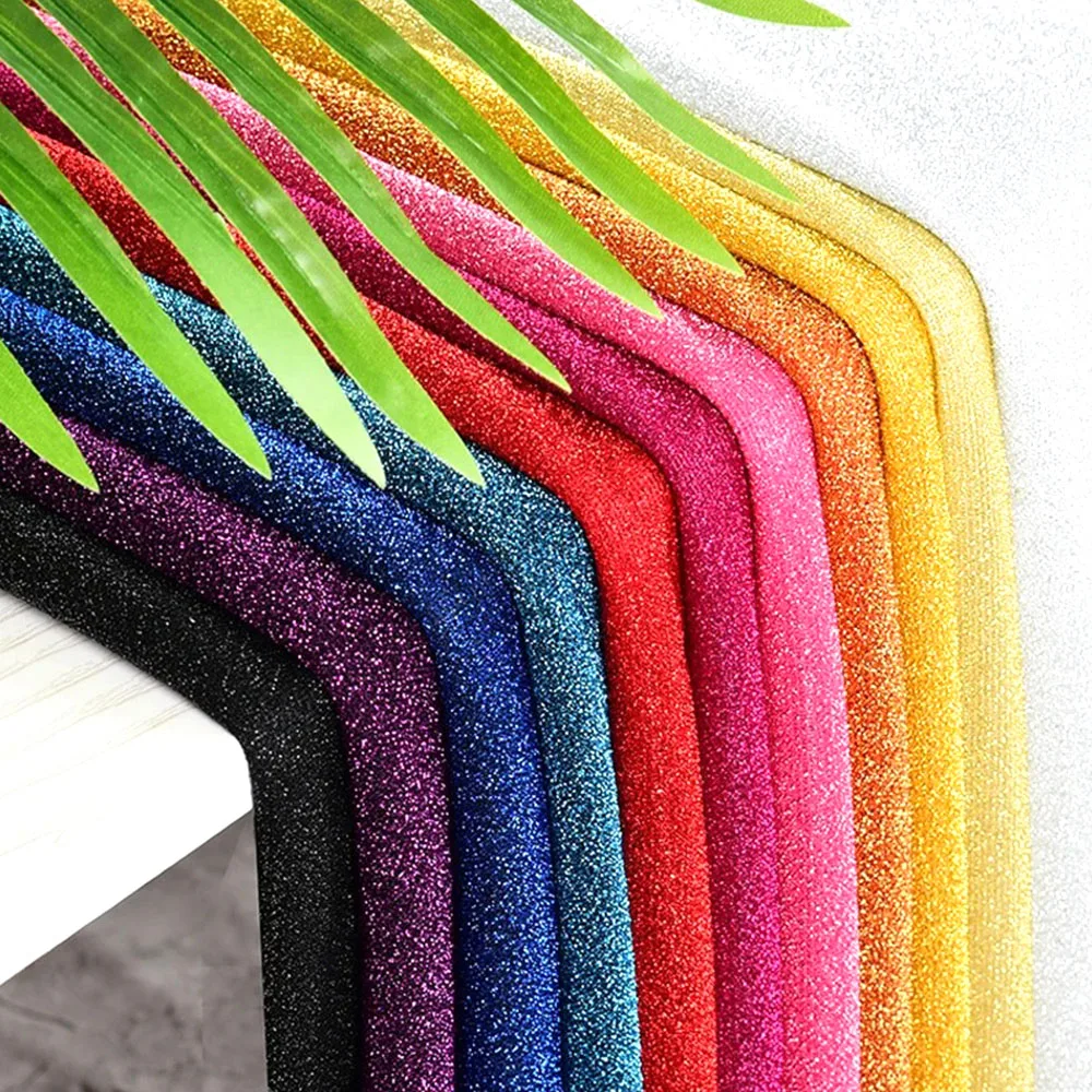 Glitter Knitted Stretch Mesh Fabric Starry Sky Design Wedding Decorative DIY Crafts Skirt Curtain Party Supply Cloth Accessories thumbnail 4