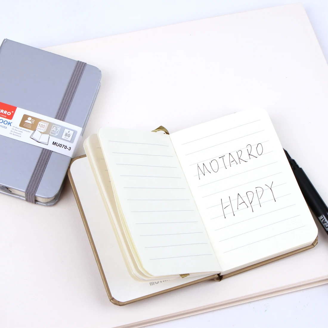 MOTARRO 1Pcs A7 Notebook Gold Silver Notepad Mini Memo Ins Hand Ledger for Student School Office Supplies Notepad thumbnail 2