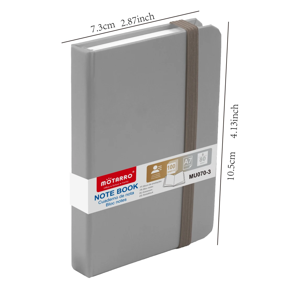 MOTARRO 1Pcs A7 Notebook Gold Silver Notepad Mini Memo Ins Hand Ledger for Student School Office Supplies Notepad thumbnail 6