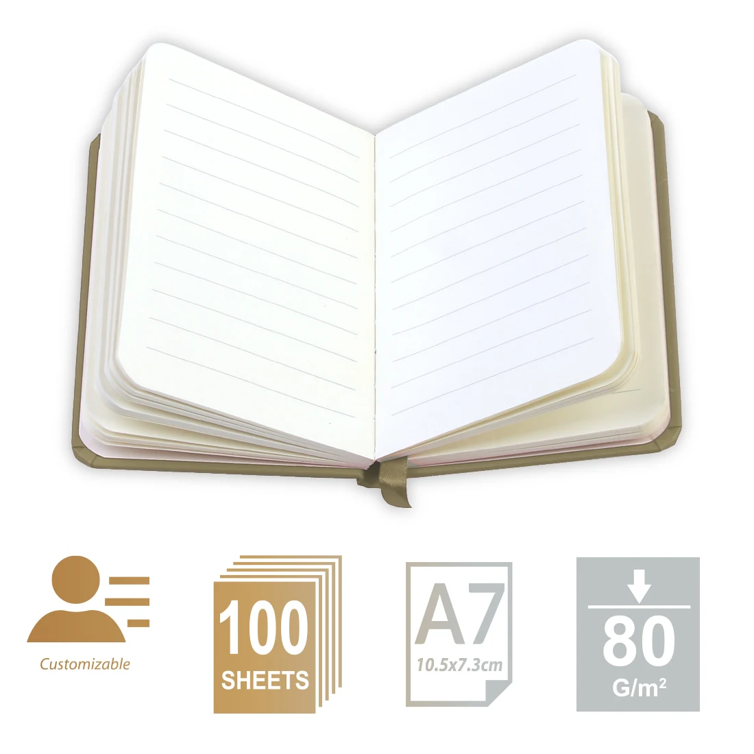 MOTARRO 1Pcs A7 Notebook Gold Silver Notepad Mini Memo Ins Hand Ledger for Student School Office Supplies Notepad thumbnail 5