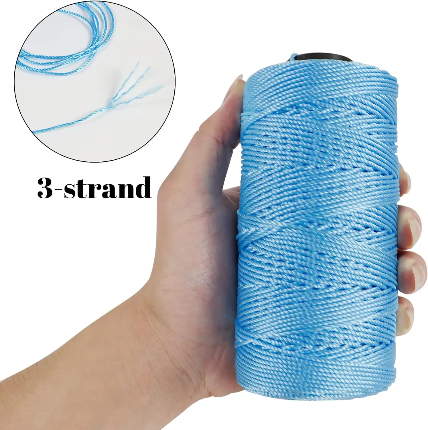 Summer Ice Silk Crochet Yarn 1.5mm 200m Polypropylene Yarn Crochet Thread Crocheting Cord for Knitting DIY Crafs Bags Shoes Hat thumbnail 3