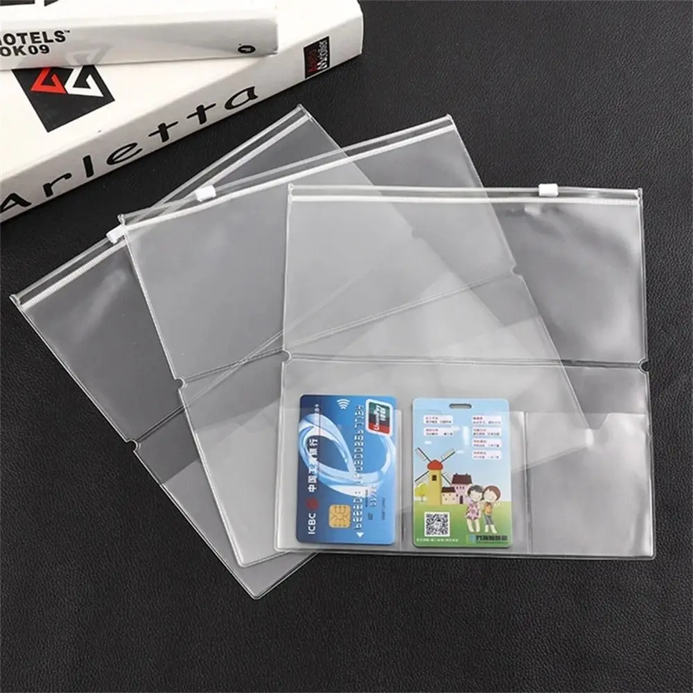 PVC Zipper Bag for Midori Travelers Notebook Journal Planner Accessory Card Holder Storage Standard/Pocket/Passport thumbnail 2