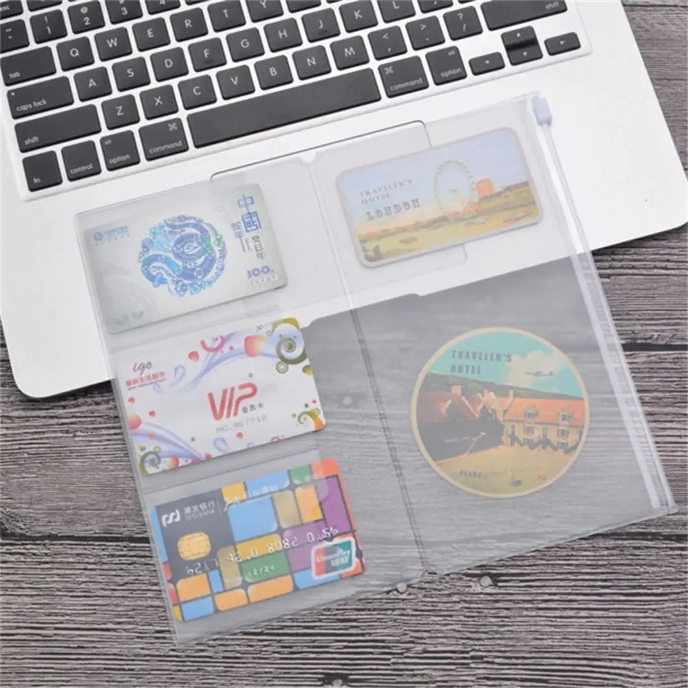 PVC Zipper Bag for Midori Travelers Notebook Journal Planner Accessory Card Holder Storage Standard/Pocket/Passport thumbnail 6