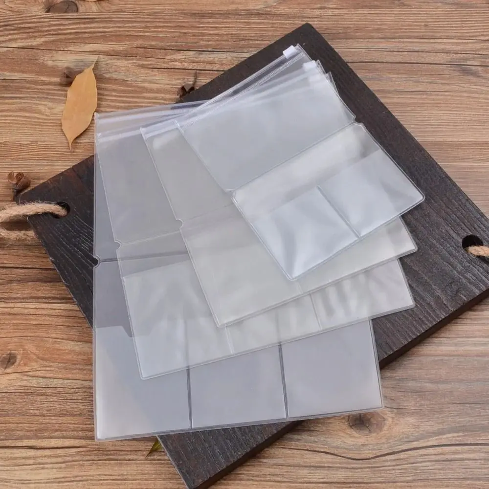 PVC Zipper Bag for Midori Travelers Notebook Journal Planner Accessory Card Holder Storage Standard/Pocket/Passport thumbnail 4