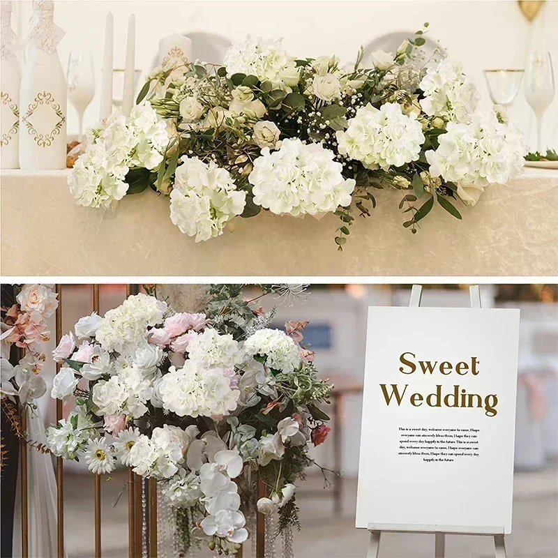50 PCS Artificial Hydrangea Flowers Silk Hydrangea Heads for Wedding thumbnail 5