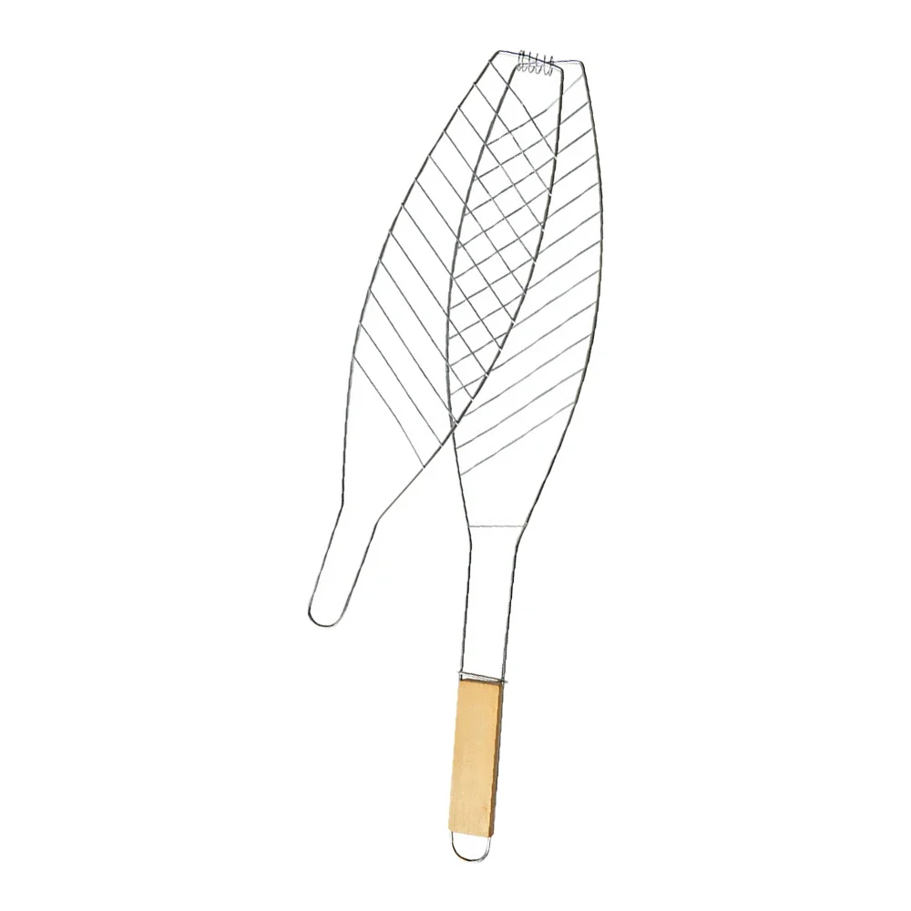 Roasting Fish Grilling BBQ Grill Basket Vegetable Folding Handle Nonstick Outdoor Barbecue Cookware Tool Mesh BBQ Cooking Grills thumbnail 6